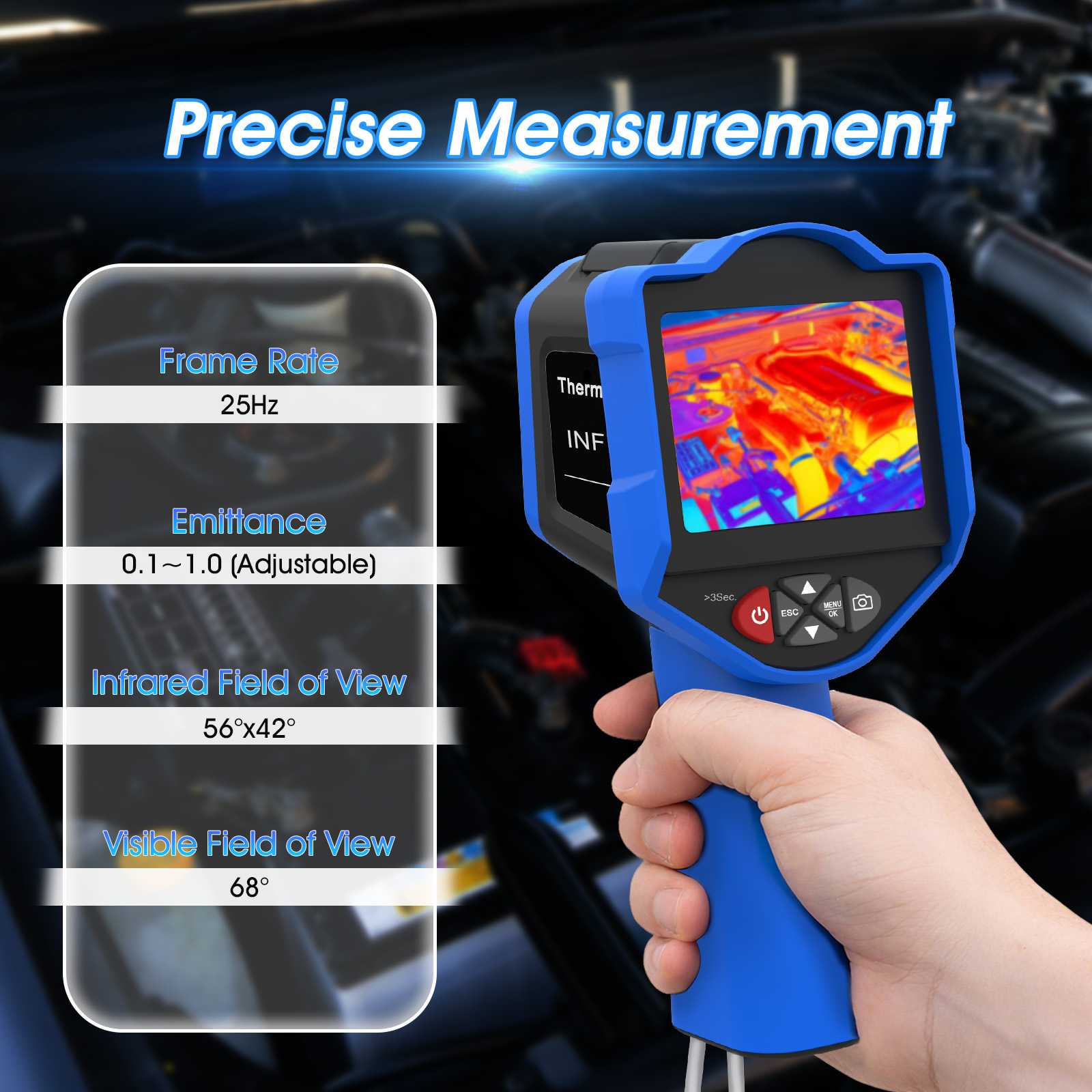 HoldPeak Thermal Camera, 256x1 - Thermal Imaging Camera 256X192 review and price